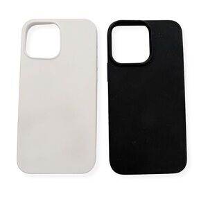 Micase iPhone 13 Max Pro Black & White Silicone Cases